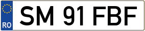 Trailer License Plate